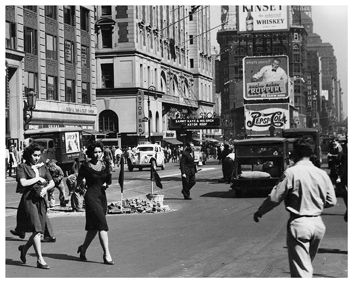 Times Square New York City, Coca Cola Sign - 1940s