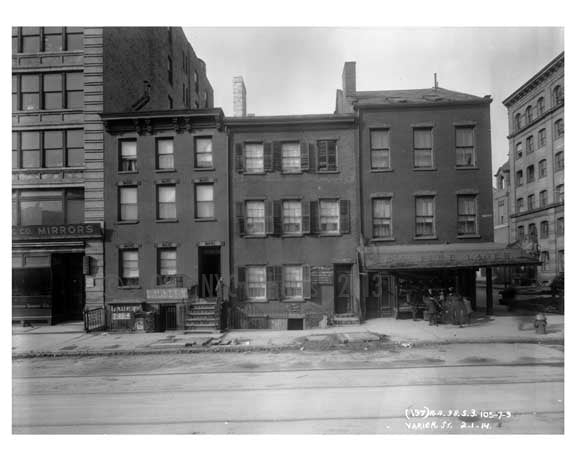 105, 107, 109 Varick Street  - Tribeca  NY 1914 Old Vintage Photos and Images