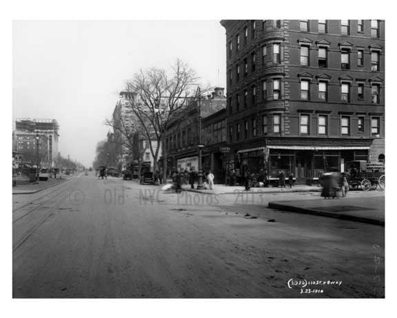 110th Street & Broadway  Harlem, NY 1910 Old Vintage Photos and Images