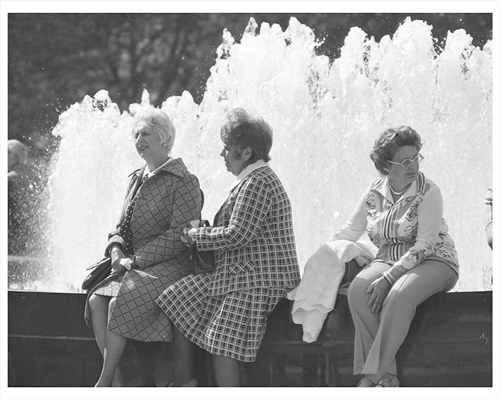 Nice day for a chat, Central Park New York City - 1970s