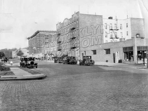 11th Avenue looking northeast from Prospect Avenue toward Sherman Street, showing P.S. 154, c.1930 Old Vintage Photos and Images