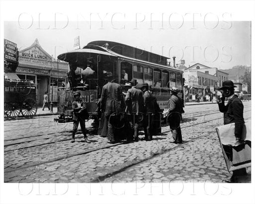 126th St between Lexington & 3rd Ave Third Ave Railroad Manhattan NYC 1897 Old Vintage Photos and Images