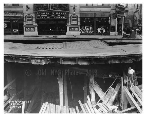 1393 Broadway (& 38th Street)  - Midtown Manhattan 1915 Old Vintage Photos and Images