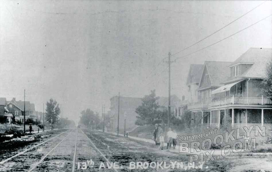 13th Avenue near 78th Street, Dyker Section, 1910
