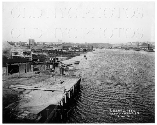148th Street Yard Expansion Manhattan NYC 1918 Old Vintage Photos and Images