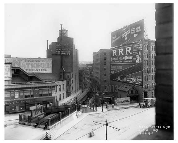 149th Street Station Sugar Hill - Manhattan - New York, NY 1915 Old Vintage Photos and Images