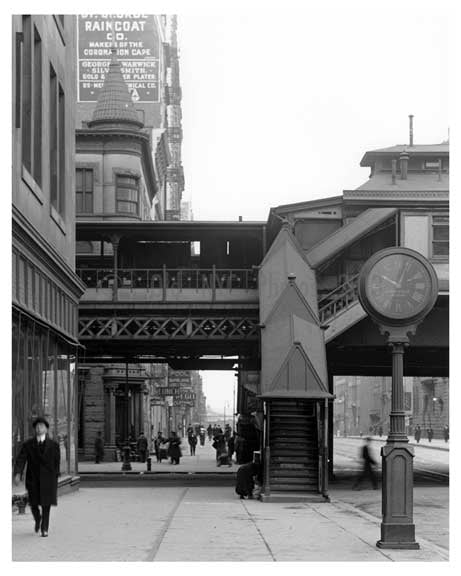 14th Street & 6th Ave - Train Station - Greenwich Village - Manhattan, NY 1916 C Old Vintage Photos and Images