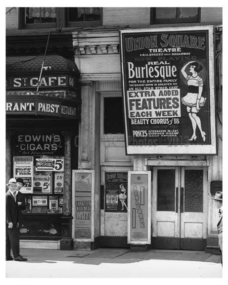 14th Street - Union Square Family Burlesque - Greenwich Village - Manhattan, NY 1916 C Old Vintage Photos and Images