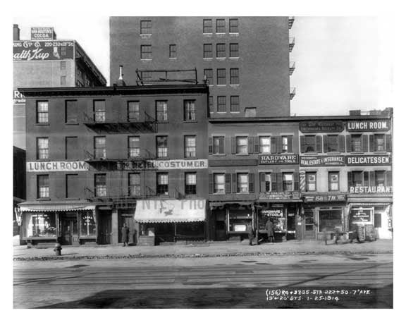 158 7th Ave between 19th & 20th Streets - Chelsea  NY 1915 Old Vintage Photos and Images