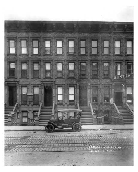 1702, 1704, 1706  Lexington Avenue & 107th Street 1911 - Upper East Side, Manhattan - NYC Old Vintage Photos and Images