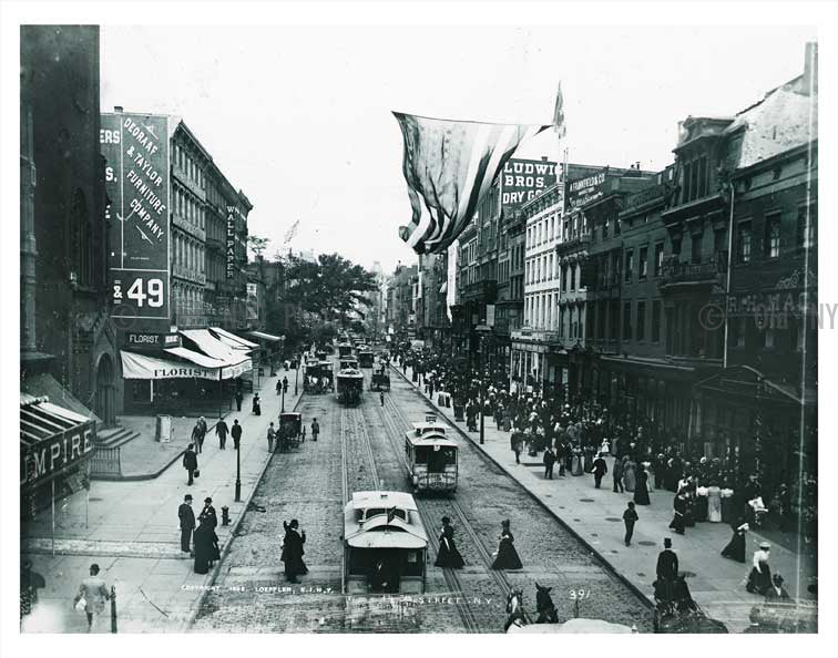 1895 Union Square & 14th street - Greenwich Village - New York, NY Old Vintage Photos and Images