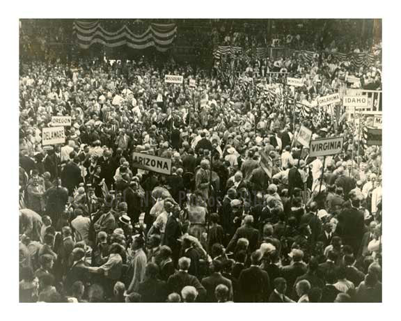 1924 Democratic National Convention at MSG Midtown Manhattan - NYC H Old Vintage Photos and Images