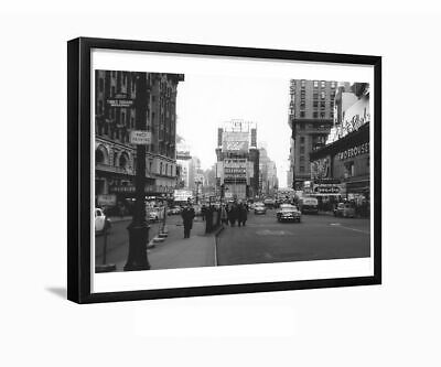 Times Square & Broadway New York City 1950's Framed Photo