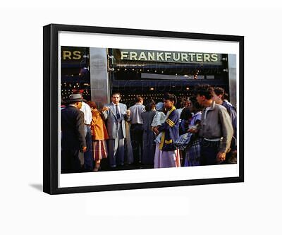 Hot Dog Stand Times Square 1953 Framed Photo