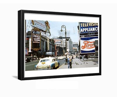 Times Square 1955 Warner Brothers New York City Framed Photo