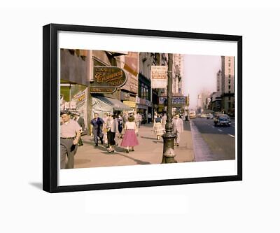 42nd Street Towards Times Square 1950 New York City Framed Photo