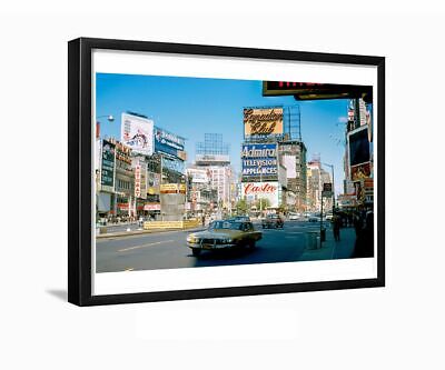 Canadian Club Whisky Billboard Times Square New York City 1950s Framed Photo