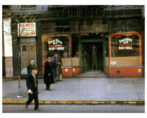 217 Round House Restaurant Bowery NYC 1959 Old Vintage Photos and Images