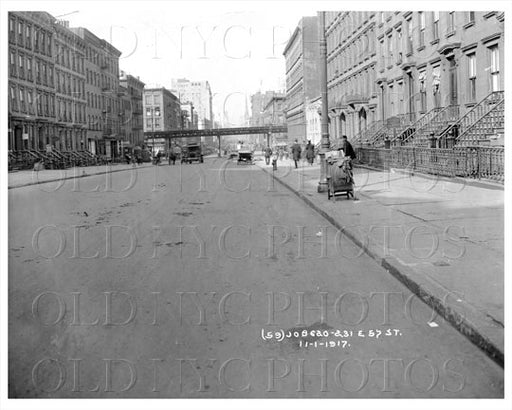 231 East 57th St Manhattan NYC 1917 Old Vintage Photos and Images