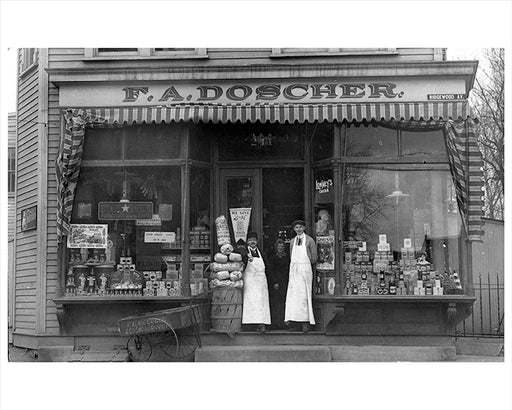 Doscher Grocery Store - Ridgewood Ave Brooklyn East New York - 1910