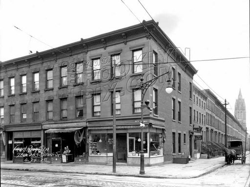 279-283 Smith Street corner of Sackett Street, 1928 Old Vintage Photos and Images