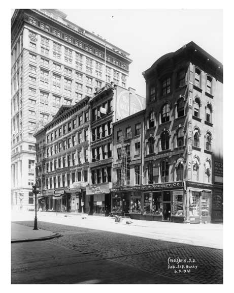 306 & 318 Broadway  1912 - Tribeca Downtown Manhattan NYC Old Vintage Photos and Images
