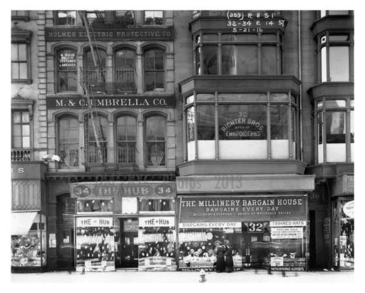 32 -34 14th Street  - Greenwich Village - Manhattan, NY 1916 A Old Vintage Photos and Images