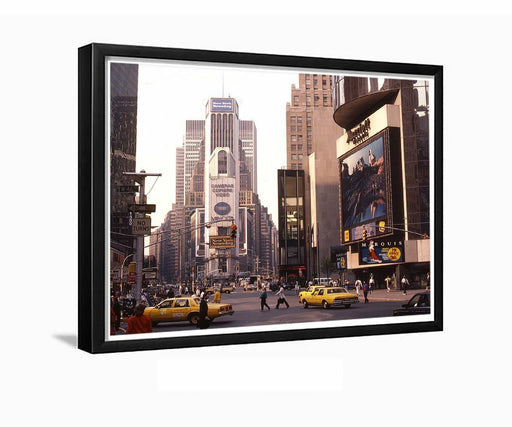 Times Square looking south from 46th Street 1987 NYC Manhattan Framed Photo