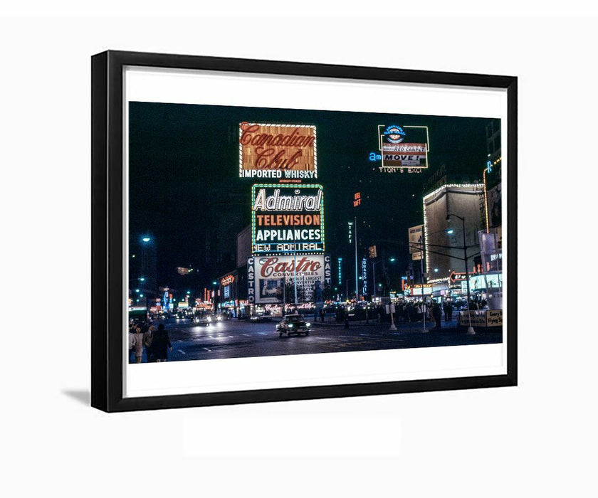 Times Square Castro Convertibles Billboard New York City Framed Photo