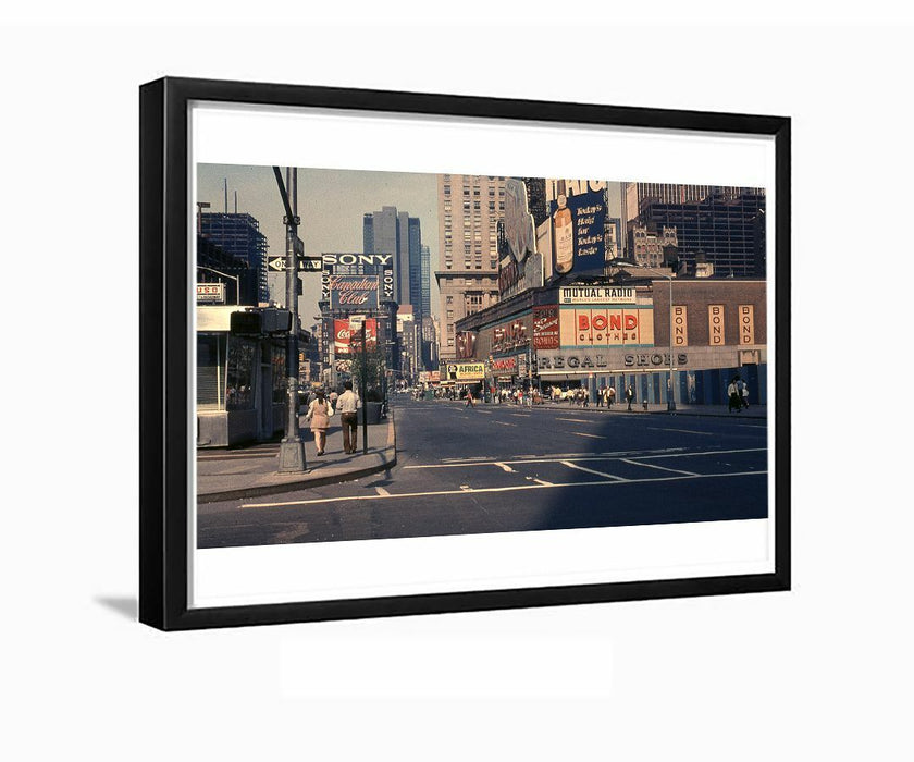 1970 Times Square New York City Framed Photo Wall Art