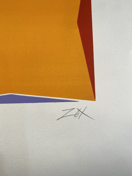 Larry Zox Silkscreen Limited Edition Hand Signed 1970s Art Print