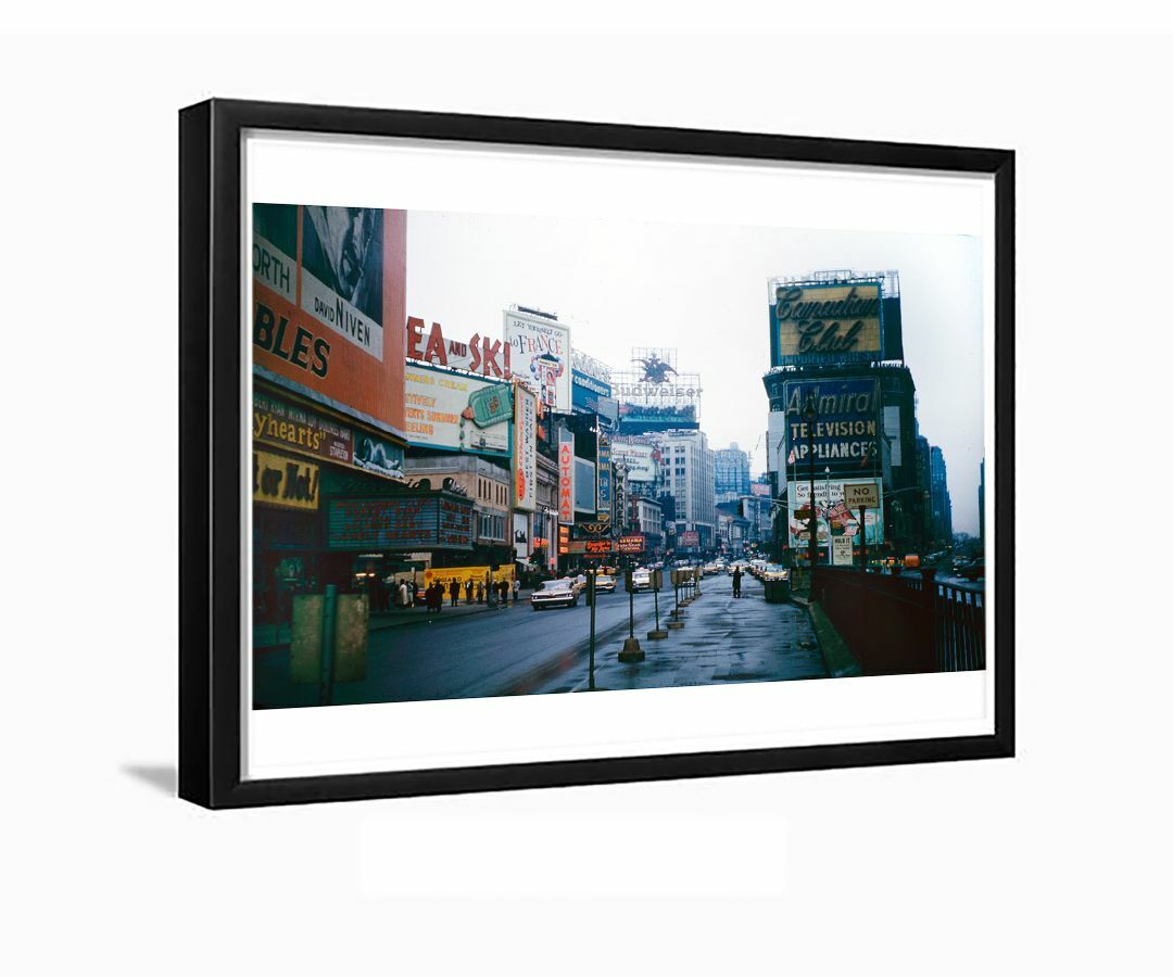 Times Square 1959 looking north New York City Framed Photo — Old NYC Photos