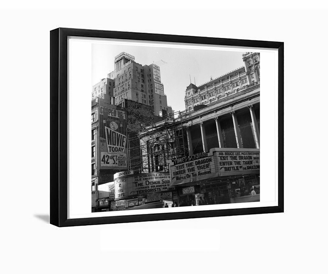 Times Square Theater H Goustin 1976 Framed Photo