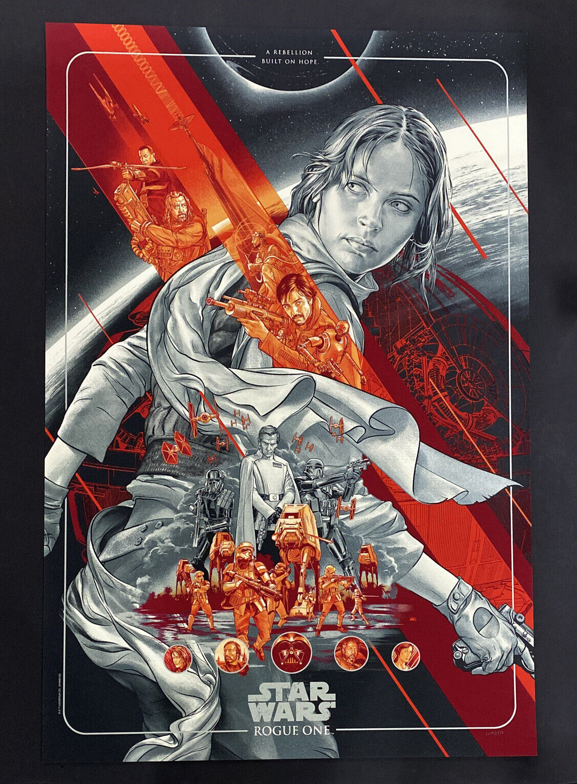 Starwars Rogue One Mondo Silkscreen Lucas Film Art Print Poster