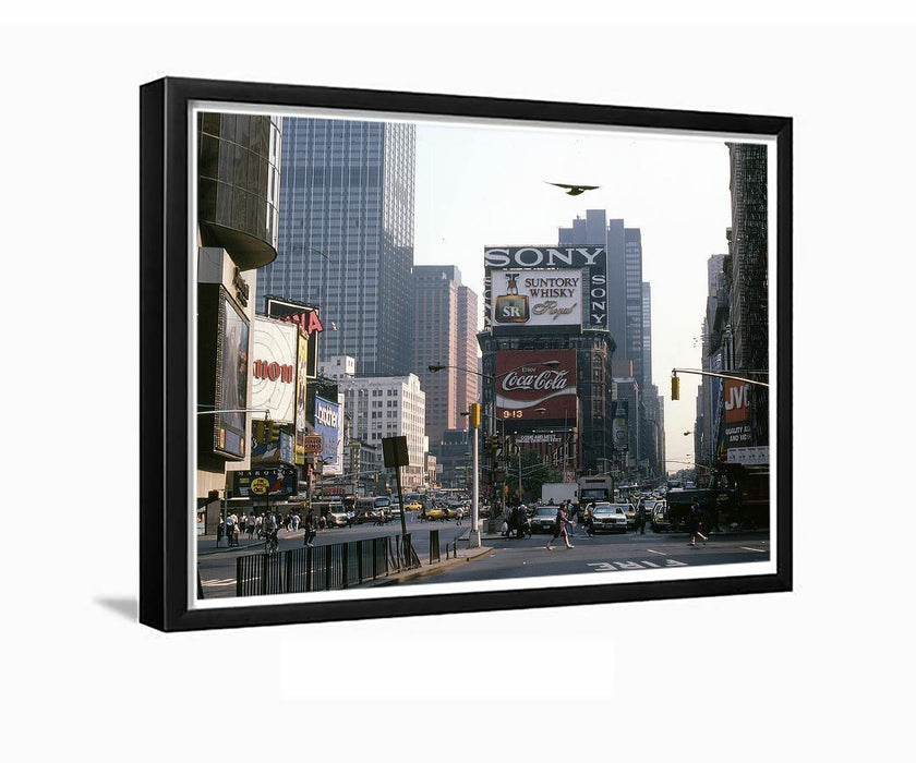 1987 Times Square New York City 45th St Framed Photo