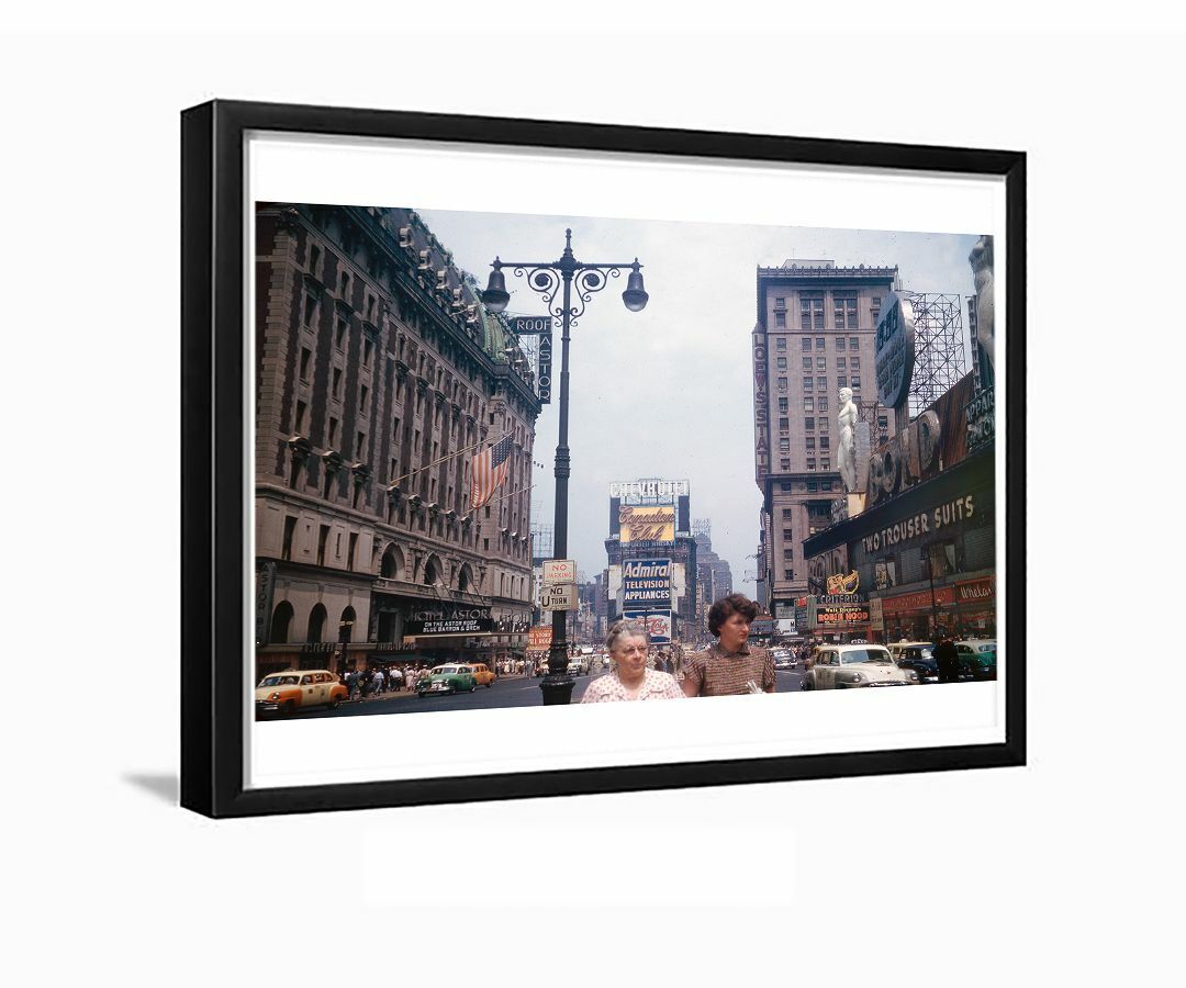 Times Square New York City 1952 Framed Photo
