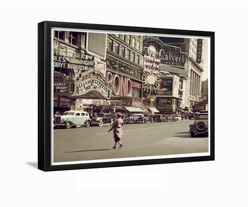 Times Square B.F Keiths Palace New York City 1938 Framed Photo