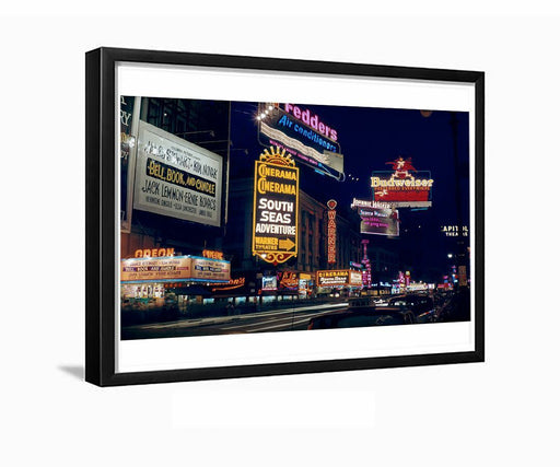 Times Square Odeon Theatre 1958 Framed Photo
