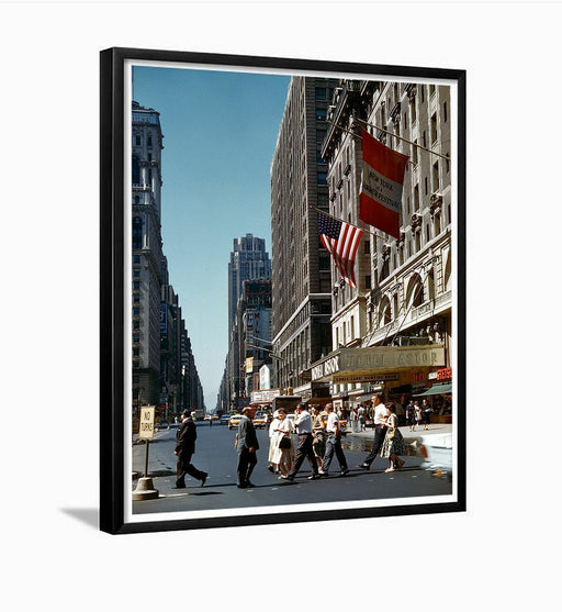 Times Square Hotel Astor New York City 1950s Framed Photo