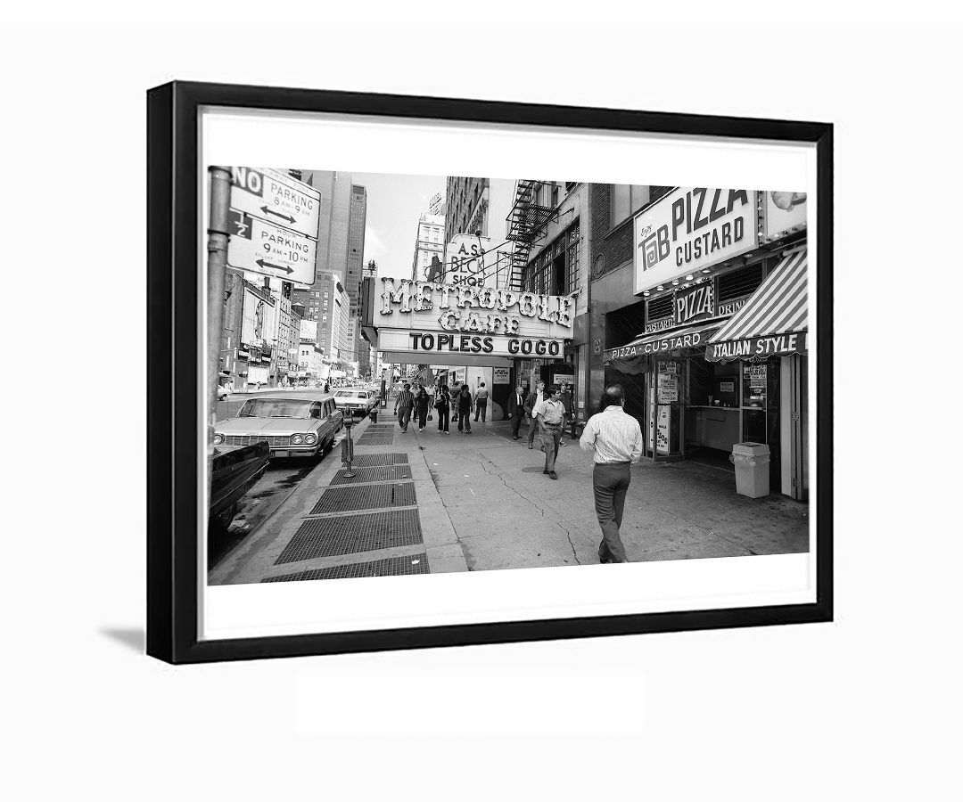 Times Square Metropole Cafe GOGO New York City 1960s Framed Photo