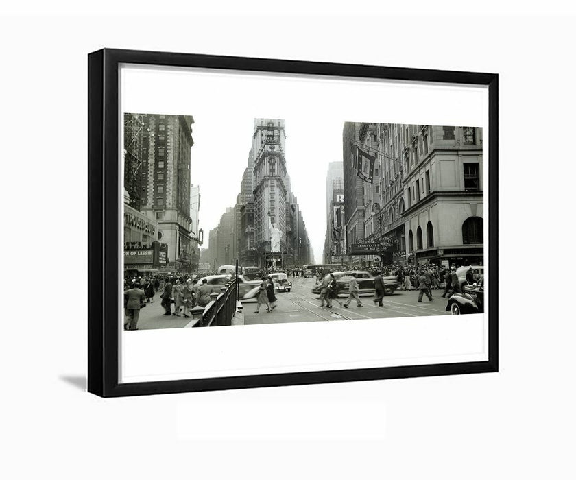 Times Square 1944 Hotel Astor New York City Framed Photo