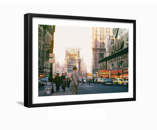 Times Square New York Manhattan Vintage Photo Framed Ready to Hang 8"X10" Art