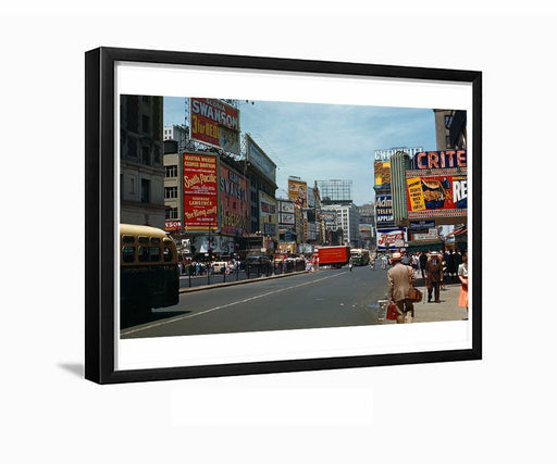 Criterion Theatre Times Square New York City 1950s Framed Photo