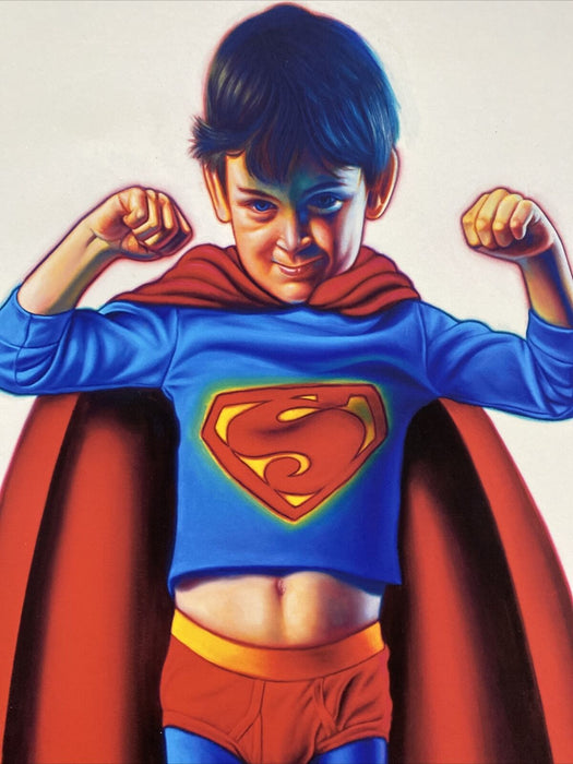 Ron English Kid Superman Limited Edition Hand Signed Art Print Popaganda