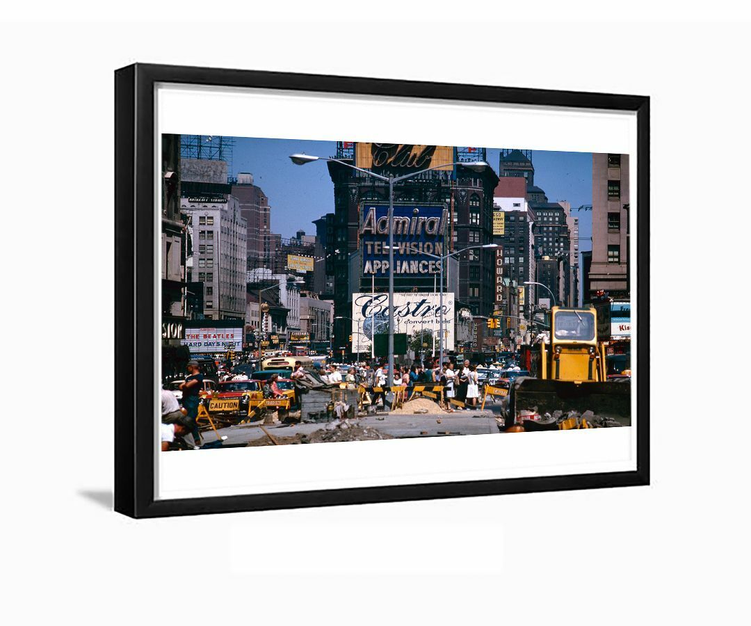 NYC Times Square 45th & Broadway New York City 1964 Framed Photo