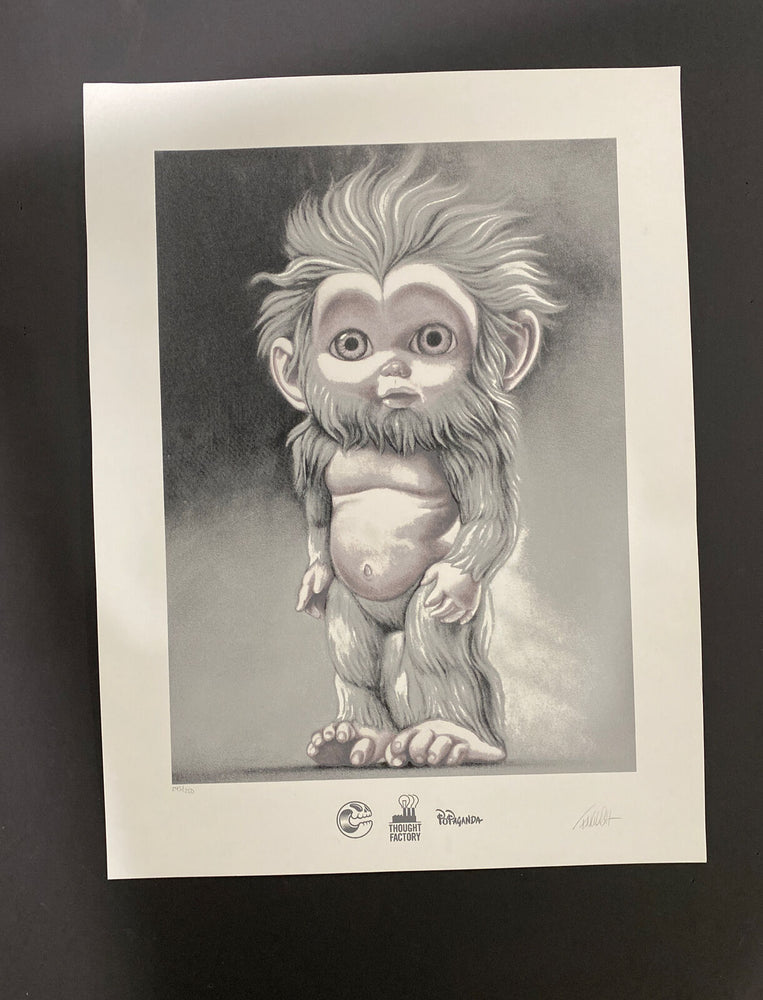 Ron English Baby Bigfoot Art Print Limited edition Hand Signed Popaganda