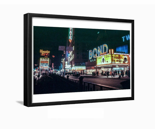 Times Square with Criterion Theatre 1963 Framed Photo