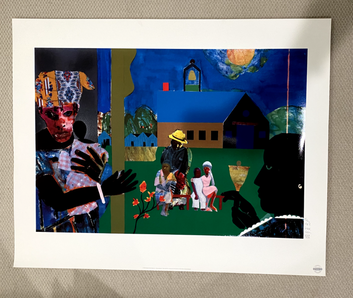 Romare Bearden Limited Edition Screen Print Estate Signed Large Format Serigraph