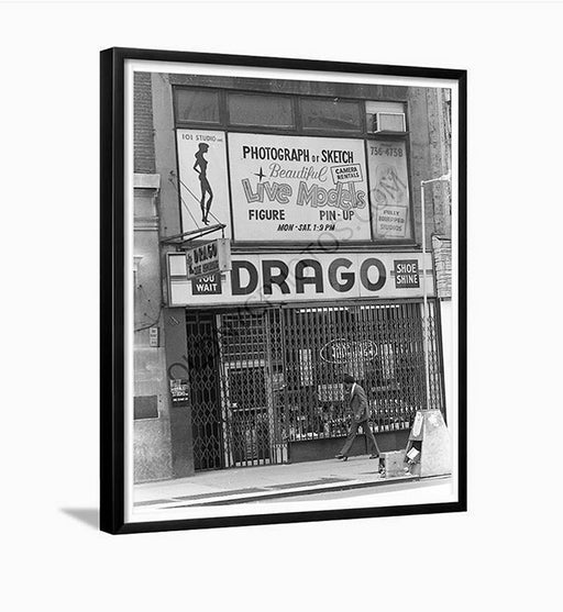 Times Square Drago 1970s New York City Manhattan Framed Photo