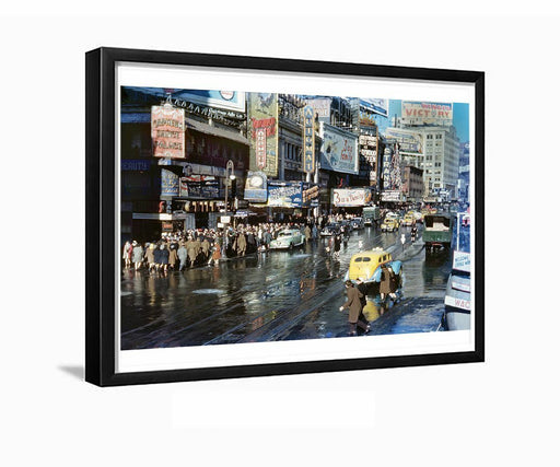 The great White Way Broadway Times Square NYC 1944 Framed Photo